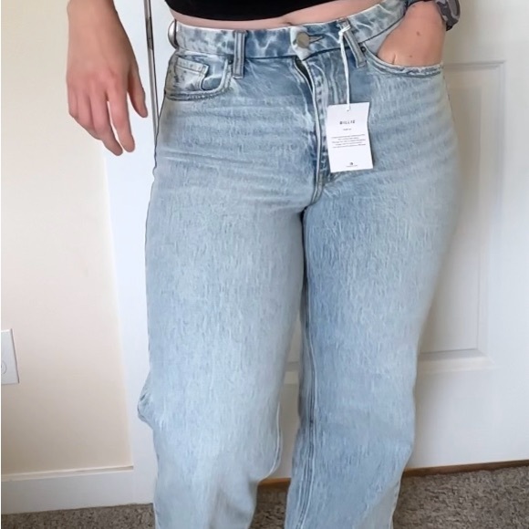 BKE Billie Light Blue Flare & Wide Leg Jeans - Picture 7 of 12